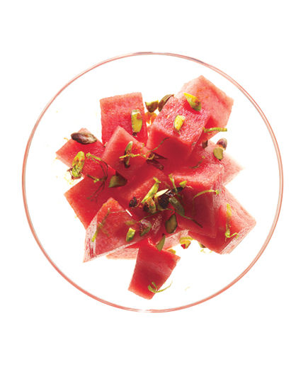 Spicy Watermelon and Pistachios