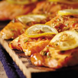Plank-Grilled Sweet Soy Salmon